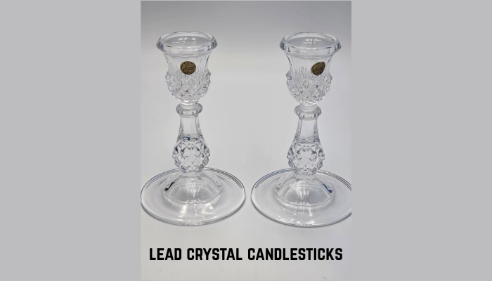 lead crystal candlesticks
